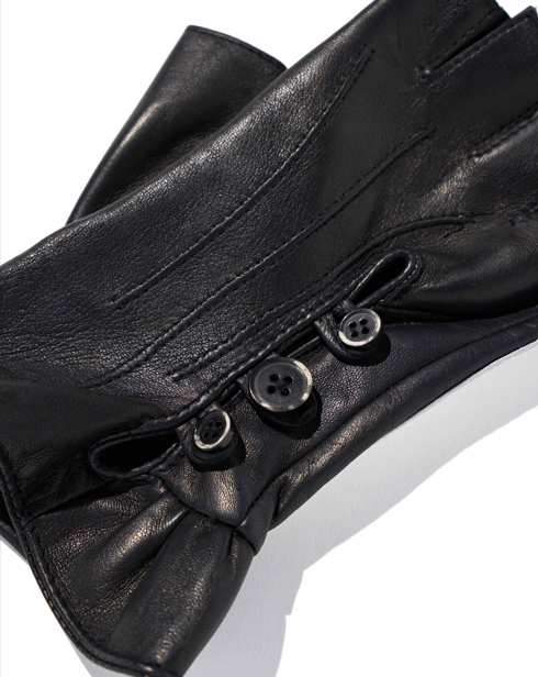 Mschf : Half Finger Driving Gloves - Black
