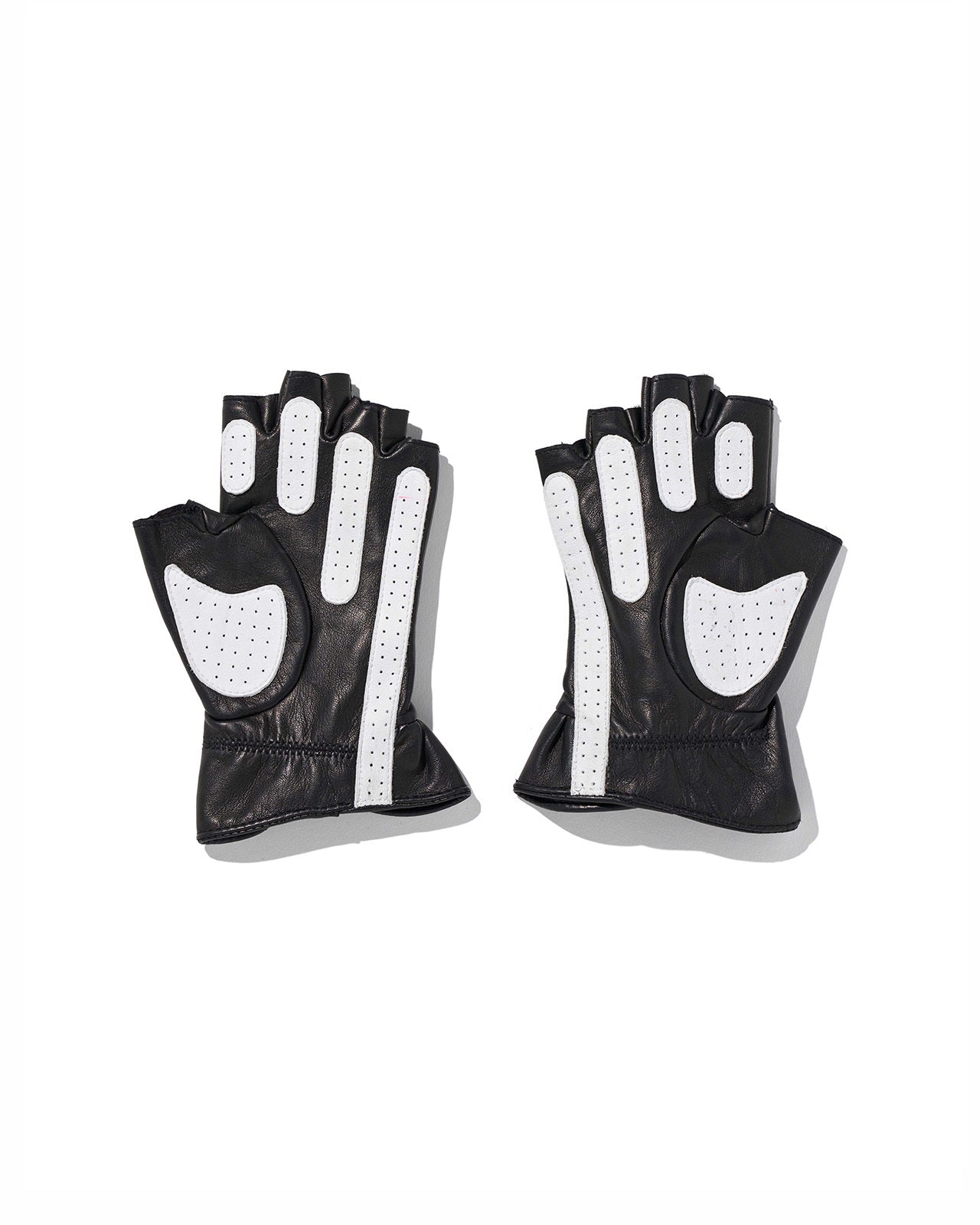 Mschf : Half Finger Driving Gloves - Black