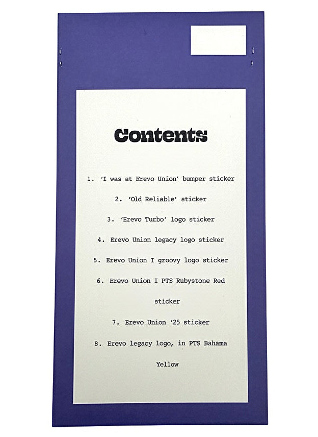 EREVO UNION'25 Sticker Pack