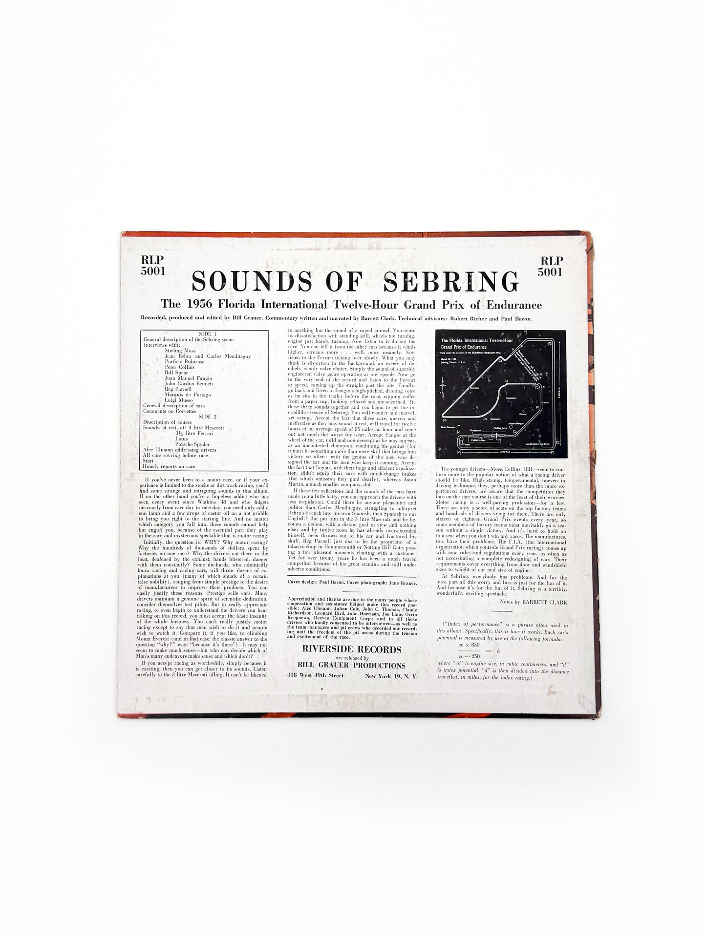 'Sounds of Sebring 1956' Vinyl